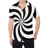 Swirl Optical Illusion Print Men's Shirt