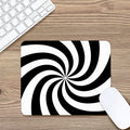Swirl Optical Illusion Print Mouse Pad