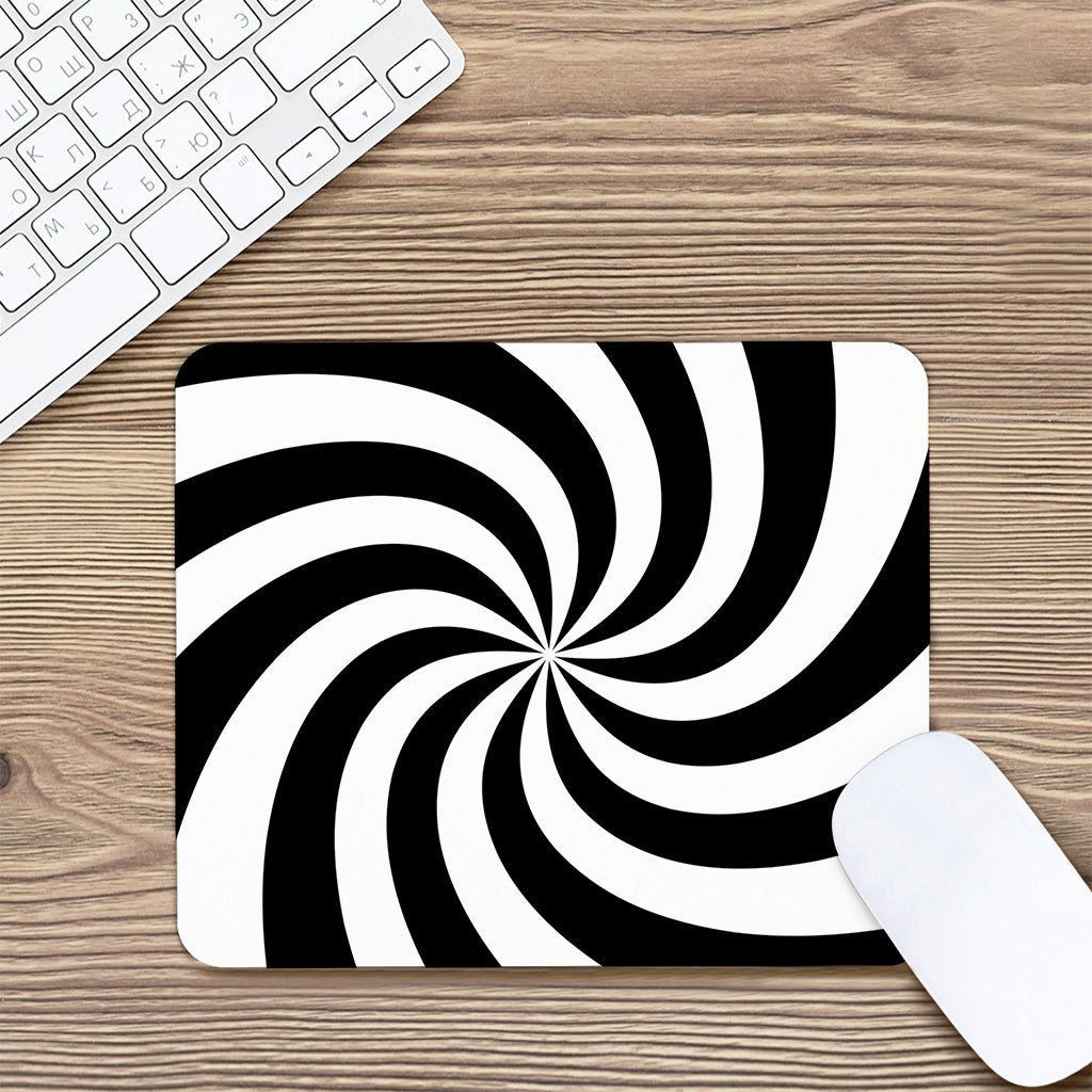 Swirl Optical Illusion Print Mouse Pad