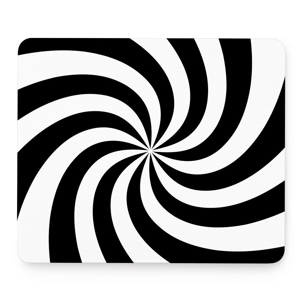 Swirl Optical Illusion Print Mouse Pad
