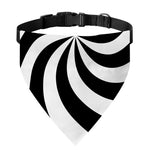 Swirl Optical Illusion Print Over The Collar Dog Bandana