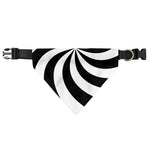 Swirl Optical Illusion Print Over The Collar Dog Bandana