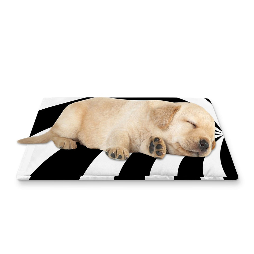 Swirl Optical Illusion Print Pet Cooling Mat Cover