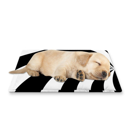 Swirl Optical Illusion Print Pet Cooling Mat Cover