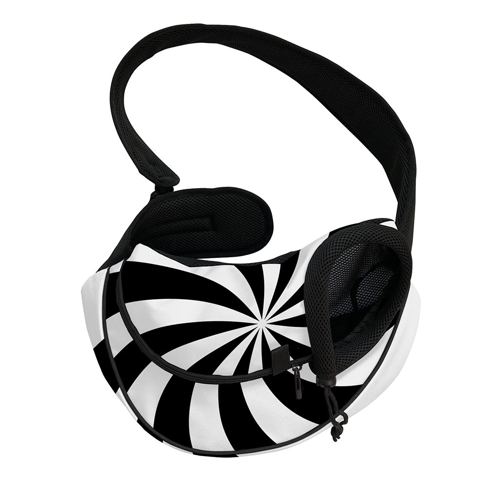 Swirl Optical Illusion Print Pet Sling Carrier
