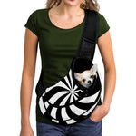 Swirl Optical Illusion Print Pet Sling Carrier