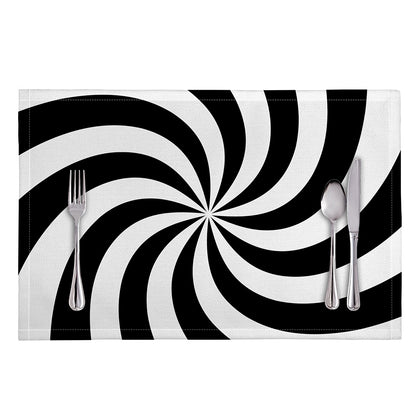 Swirl Optical Illusion Print Placemat