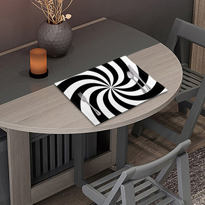 Swirl Optical Illusion Print Placemat