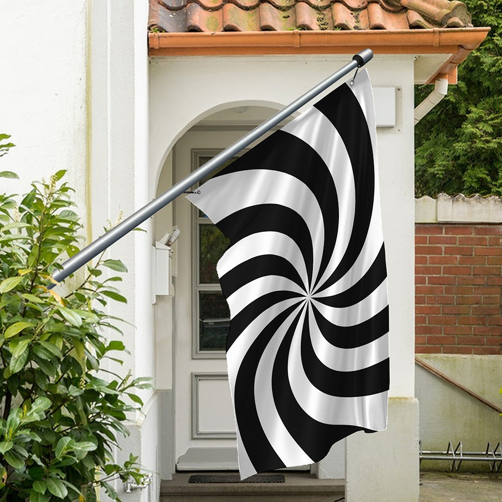 Swirl Optical Illusion Print Polyester Flag