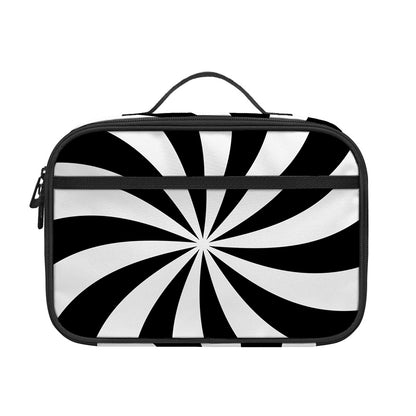Swirl Optical Illusion Print Portable Lunch Bag