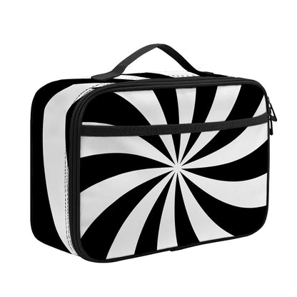 Swirl Optical Illusion Print Portable Lunch Bag