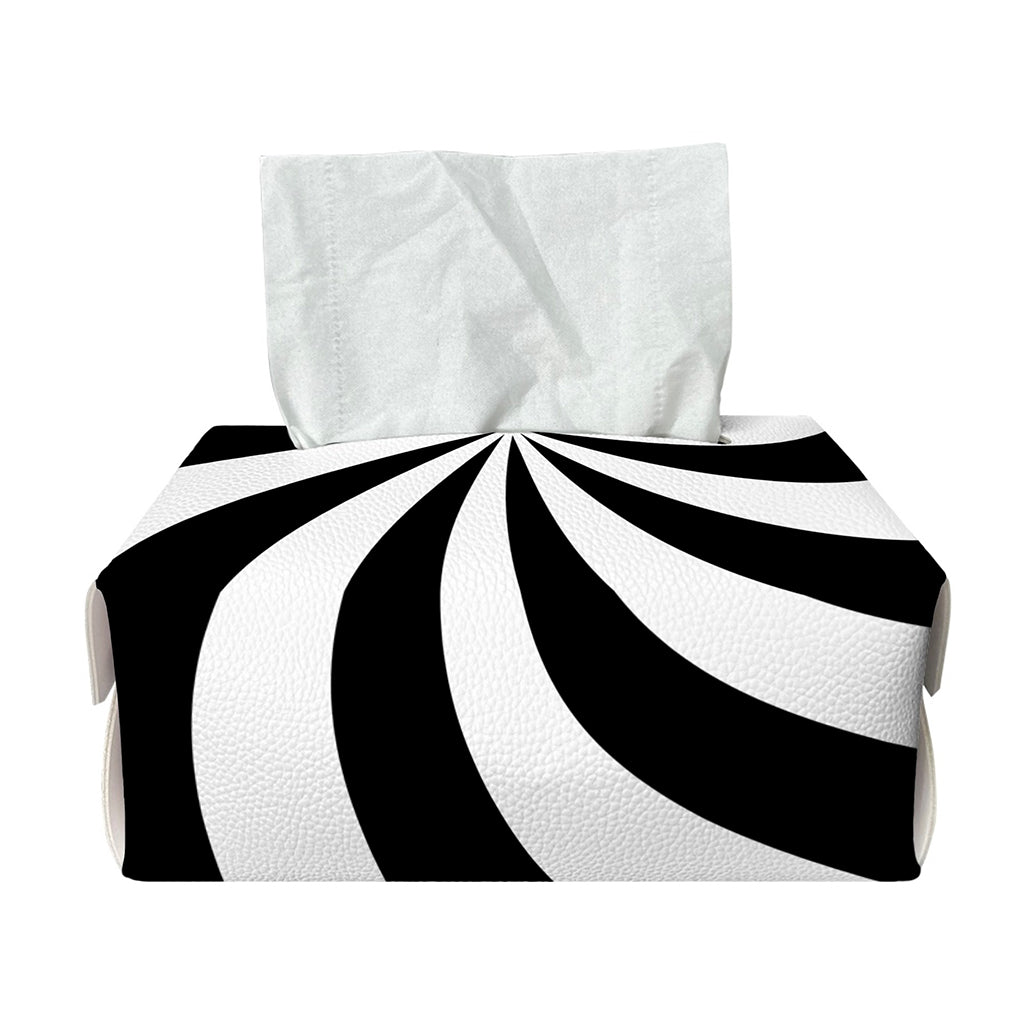 Swirl Optical Illusion Print Rectangle Tissue Box Cover