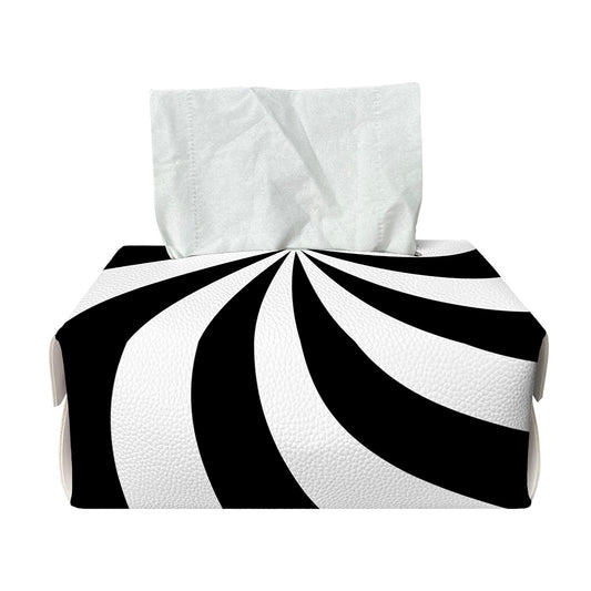 Swirl Optical Illusion Print Rectangle Tissue Box Cover