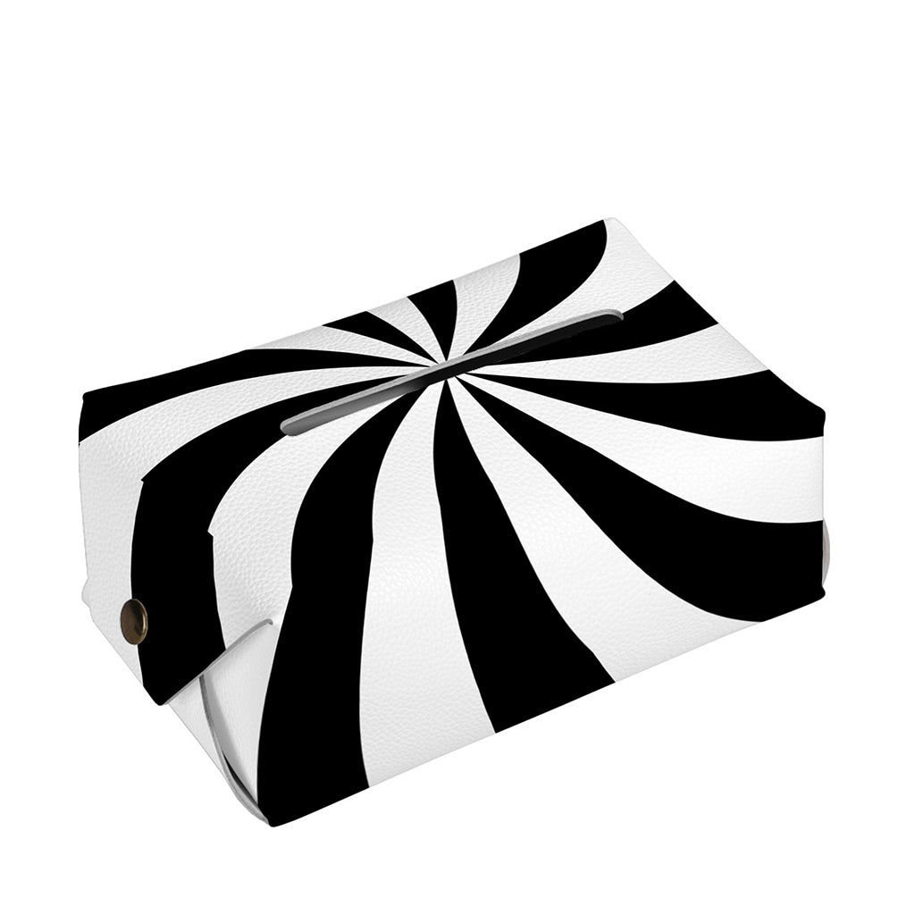 Swirl Optical Illusion Print Rectangle Tissue Box Cover