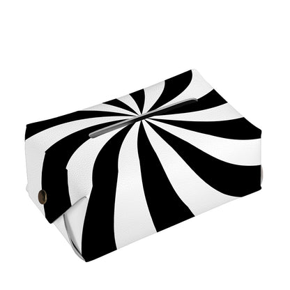 Swirl Optical Illusion Print Rectangle Tissue Box Cover