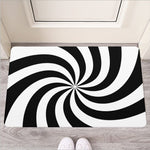 Swirl Optical Illusion Print Rubber Doormat