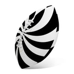 Swirl Optical Illusion Print Rugby Ball