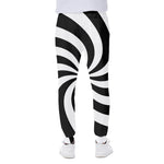 Swirl Optical Illusion Print Scuba Joggers