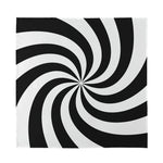 Swirl Optical Illusion Print Silk Bandana