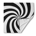Swirl Optical Illusion Print Silk Bandana