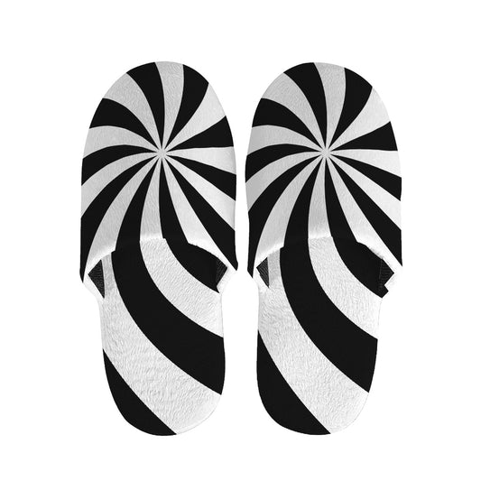 Swirl Optical Illusion Print Slippers
