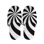 Swirl Optical Illusion Print Slippers
