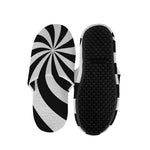 Swirl Optical Illusion Print Slippers