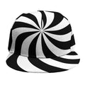 Swirl Optical Illusion Print Snapback Cap