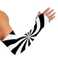 Swirl Optical Illusion Print Sun Protection Arm Sleeves