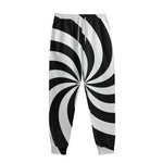 Swirl Optical Illusion Print Sweatpants