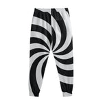 Swirl Optical Illusion Print Sweatpants