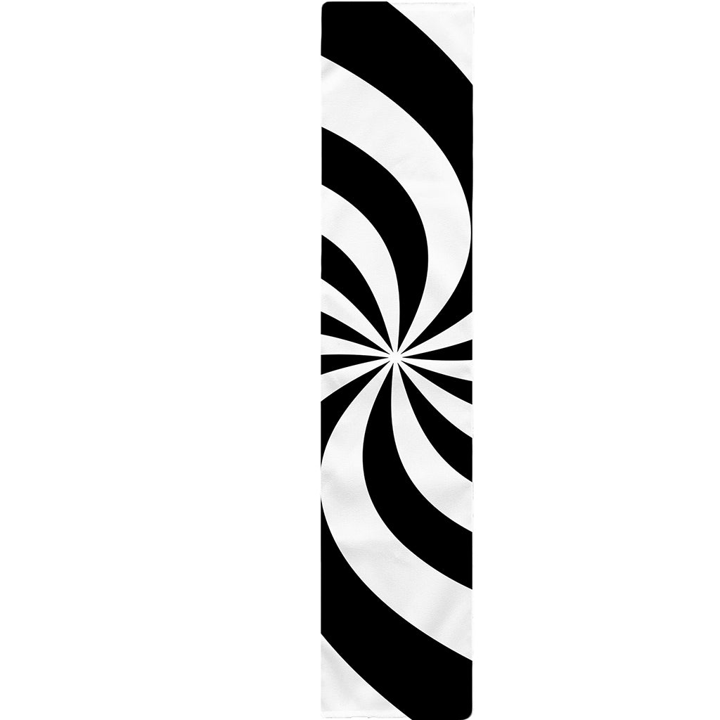 Swirl Optical Illusion Print Table Runner