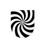 Swirl Optical Illusion Print Toilet Lid Cover