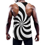 Swirl Optical Illusion Print Training Tank Top