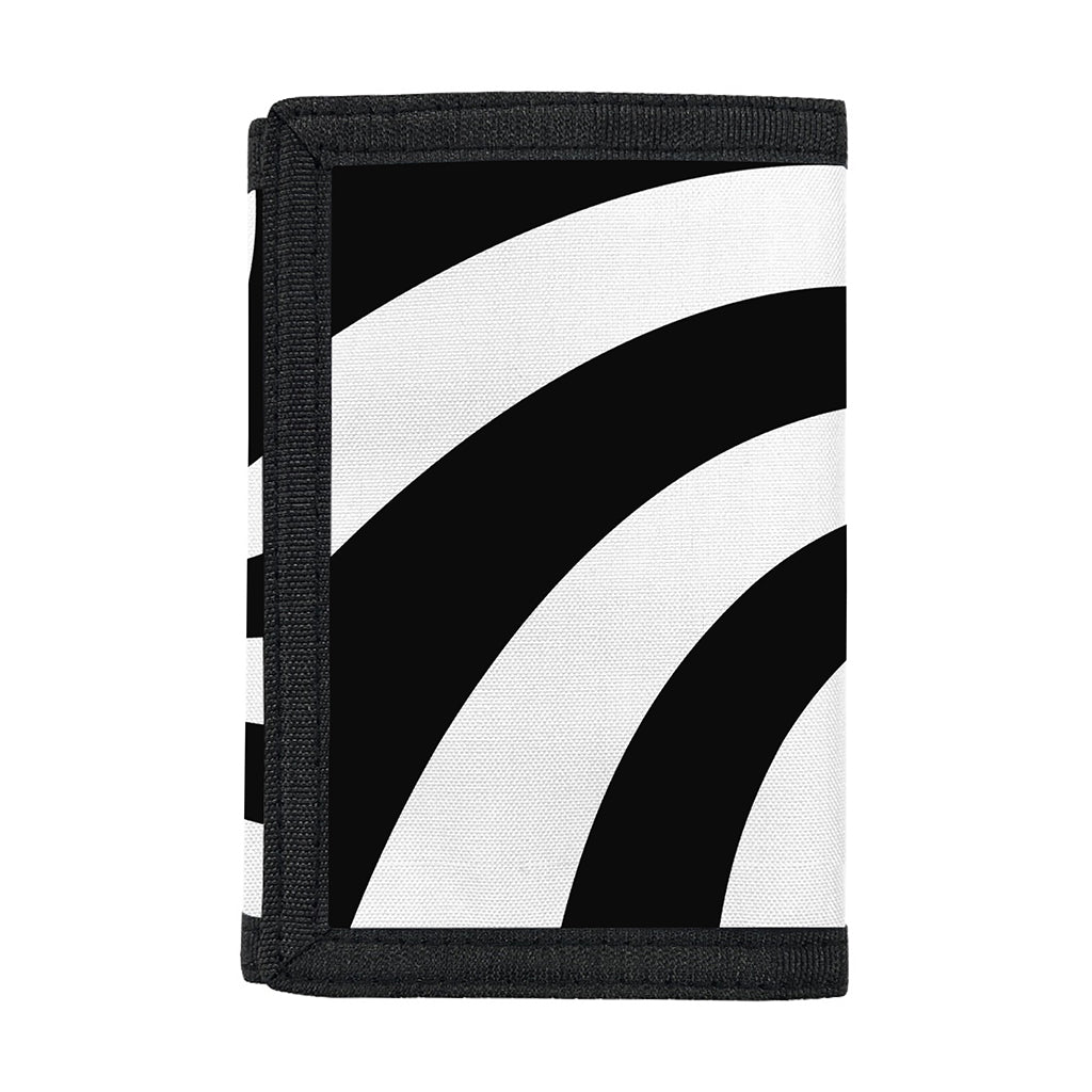 Swirl Optical Illusion Print Trifold Wallet