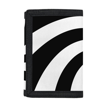 Swirl Optical Illusion Print Trifold Wallet