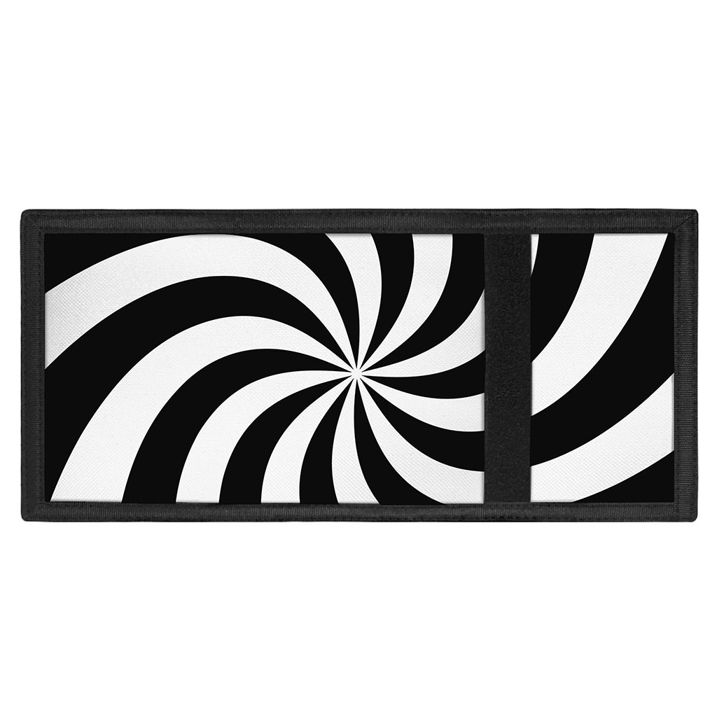 Swirl Optical Illusion Print Trifold Wallet