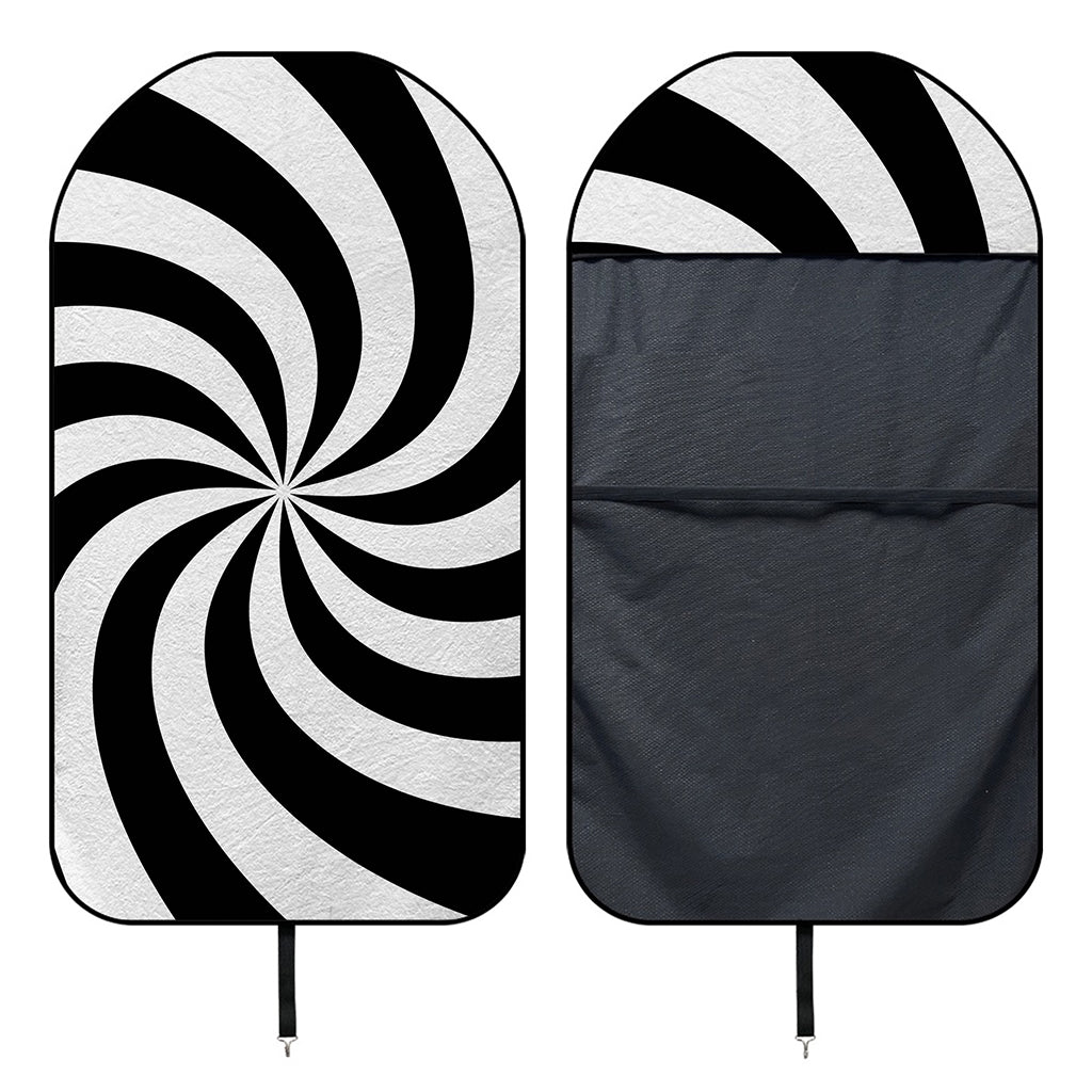 Swirl Optical Illusion Print Waterproof Car Seat Cover