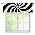 Swirl Optical Illusion Print Window Valance