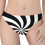 Swirl Optical Illusion Print Women's Thong