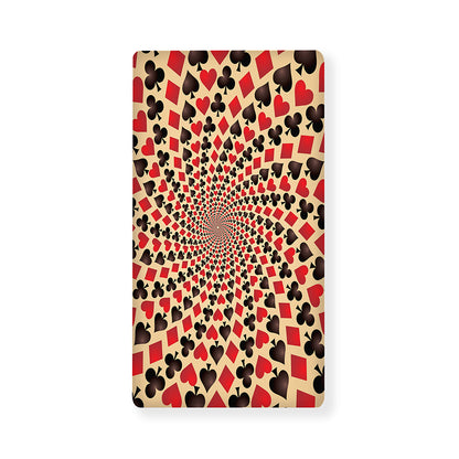 Swirl Playing Card Suits Print Baby Crib Sheet