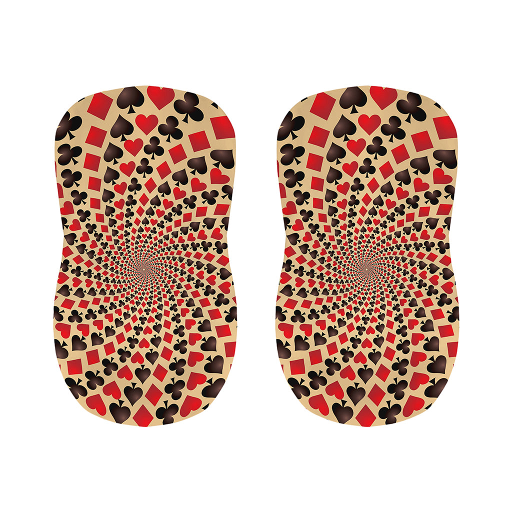 Swirl Playing Card Suits Print Bar Stool Covers