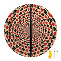 Swirl Playing Card Suits Print Basketball