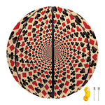 Swirl Playing Card Suits Print Basketball