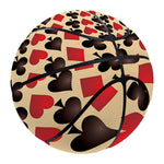 Swirl Playing Card Suits Print Basketball