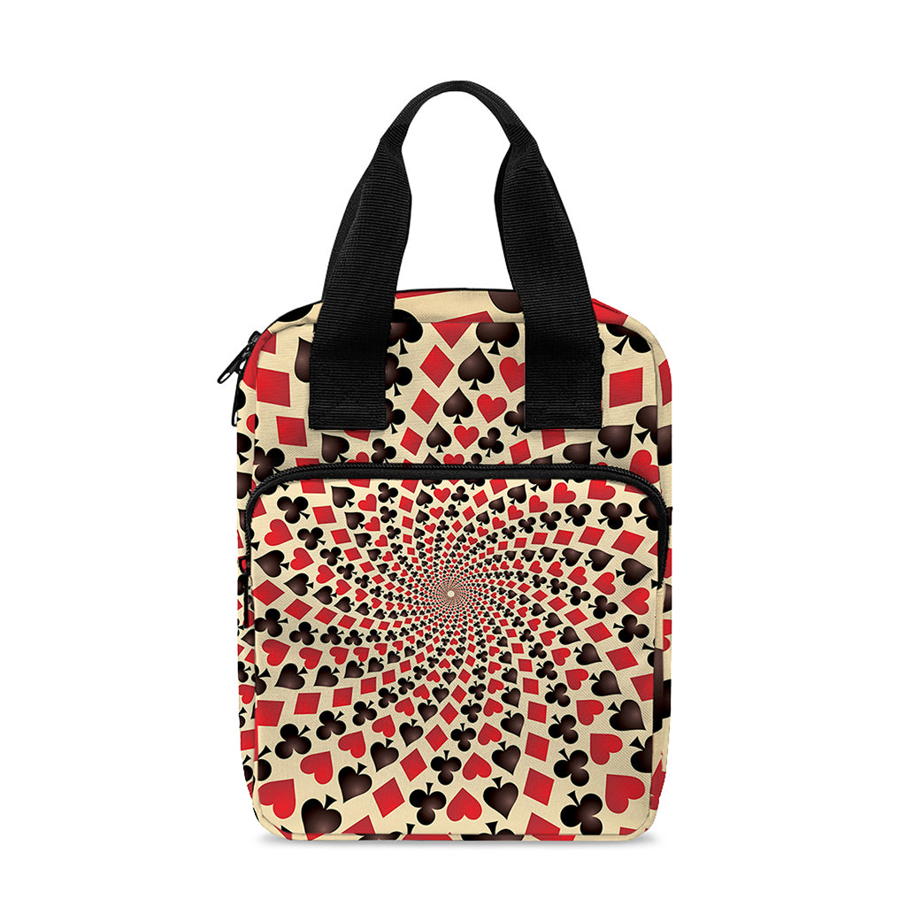 Swirl Playing Card Suits Print Bible Tote Bag