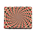 Swirl Playing Card Suits Print Bifold Wallet