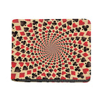 Swirl Playing Card Suits Print Bifold Wallet