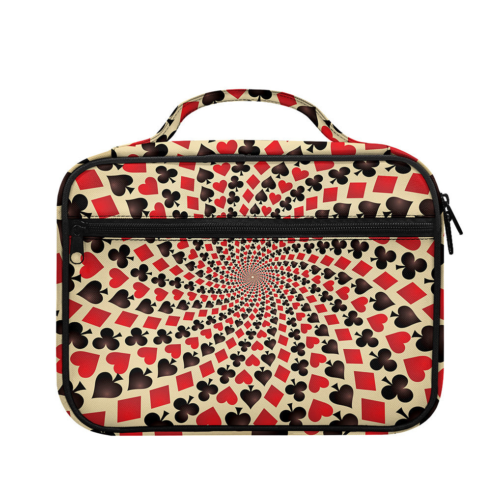 Swirl Playing Card Suits Print Briefcase Bible Bag