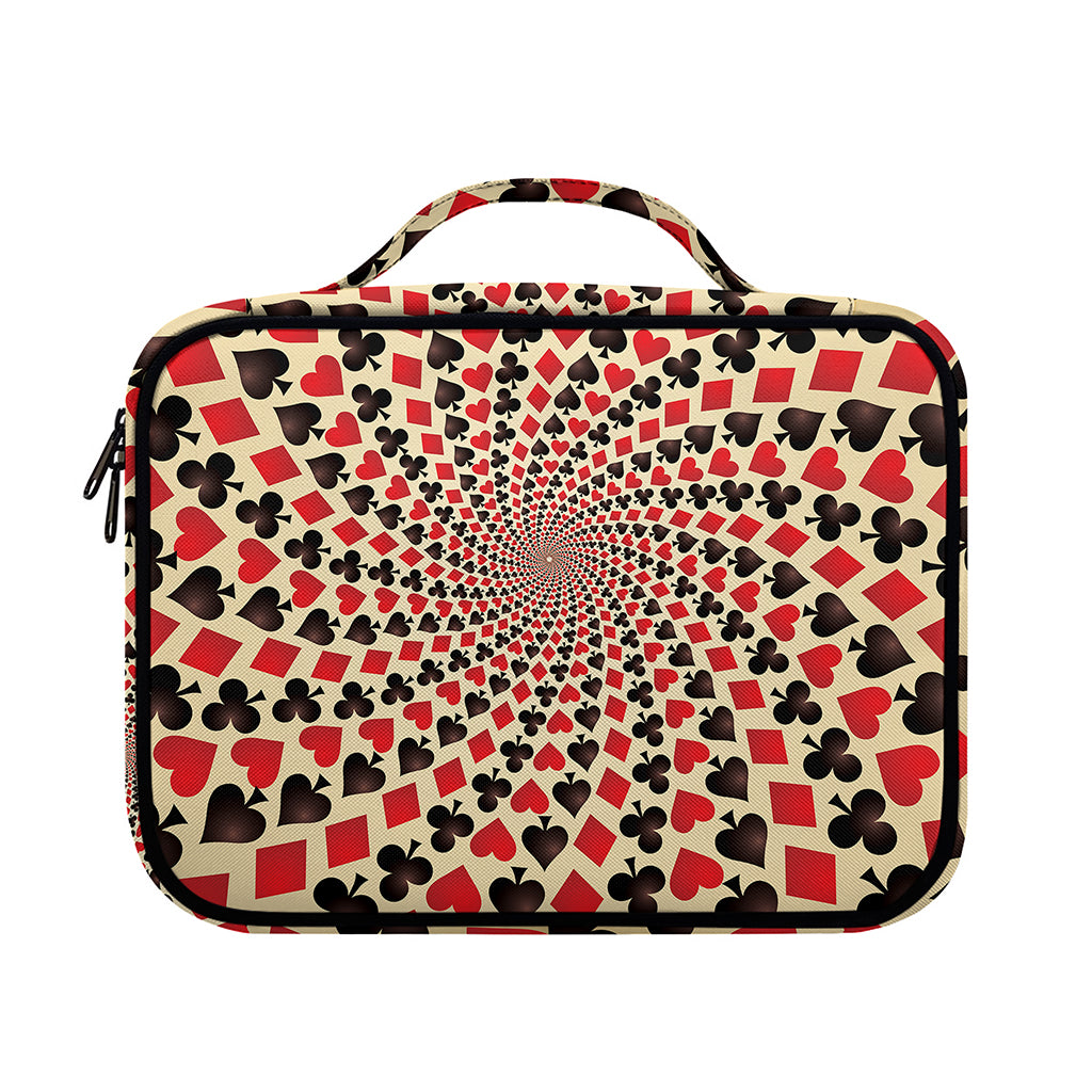Swirl Playing Card Suits Print Briefcase Bible Bag